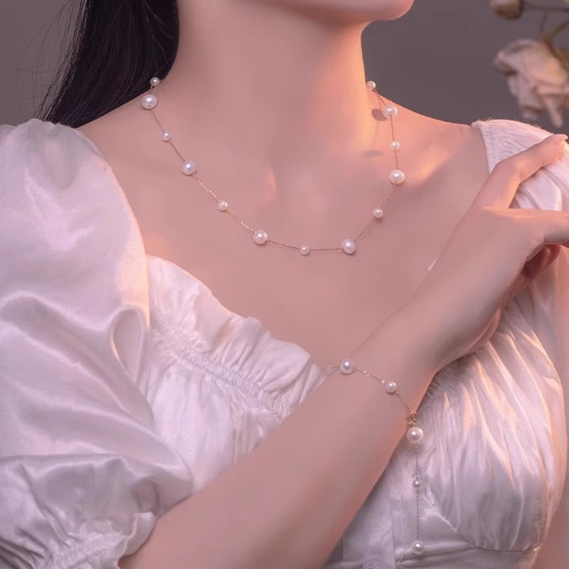 Freshwater Pearl Tassel Necklace For Women