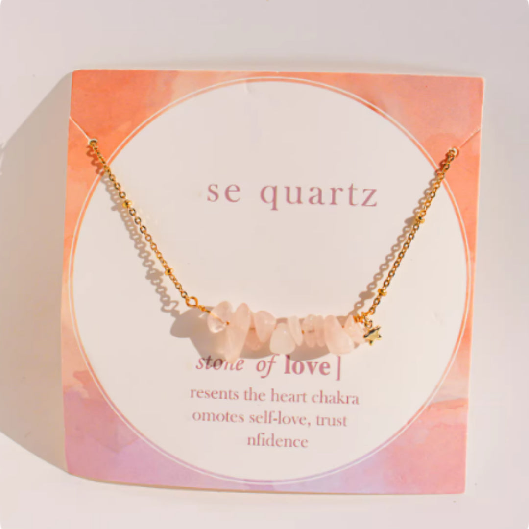 Irregular Natural Stone Bead Fine Chain