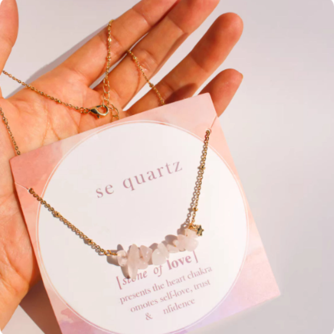 Irregular Natural Stone Bead Fine Chain