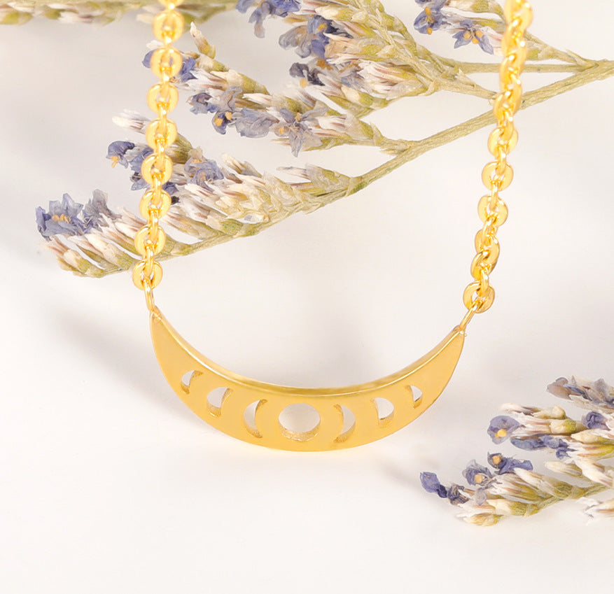 Cross-border New Products Women's Necklace Crescent Necklace Jane