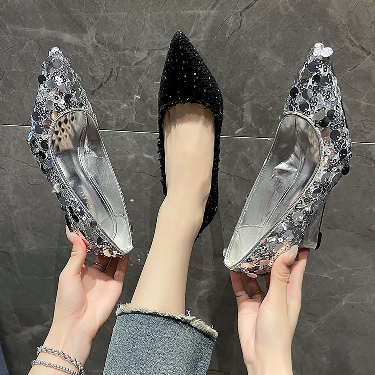 2026 New Arrival Women's Pointed-Toe Wedge Heels Stylish Minimalist Slip-On Pumps Versatile Elegant Design