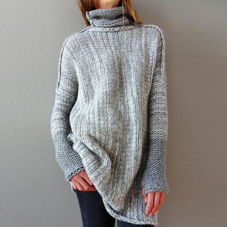 New products for autumn and winter women's loose turtleneck sweater