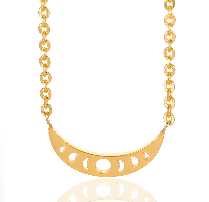 Cross-border New Products Women's Necklace Crescent Necklace Jane