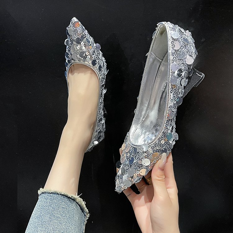 2026 New Arrival Women's Pointed-Toe Wedge Heels Stylish Minimalist Slip-On Pumps Versatile Elegant Design